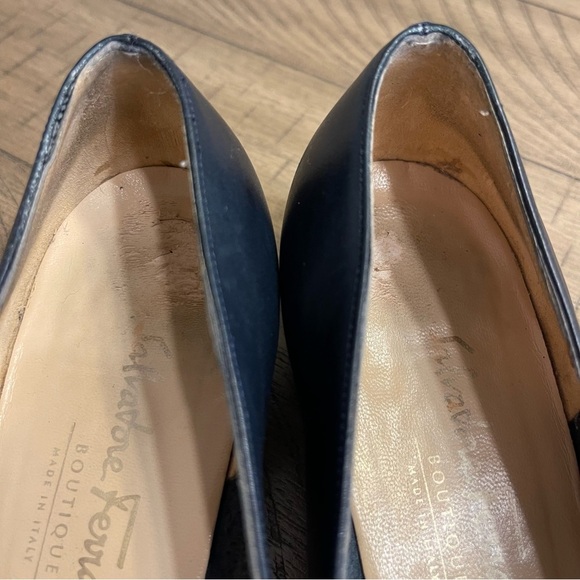 Salvatore Ferragamo Vintage Vara Bow Leather pumps made in Italy size 8 - Picture 9 of 12